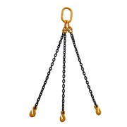 STARKE Chain Sling, 5/16in, G80, Grab Hook, 15 ft SCSG80516-3LG-15